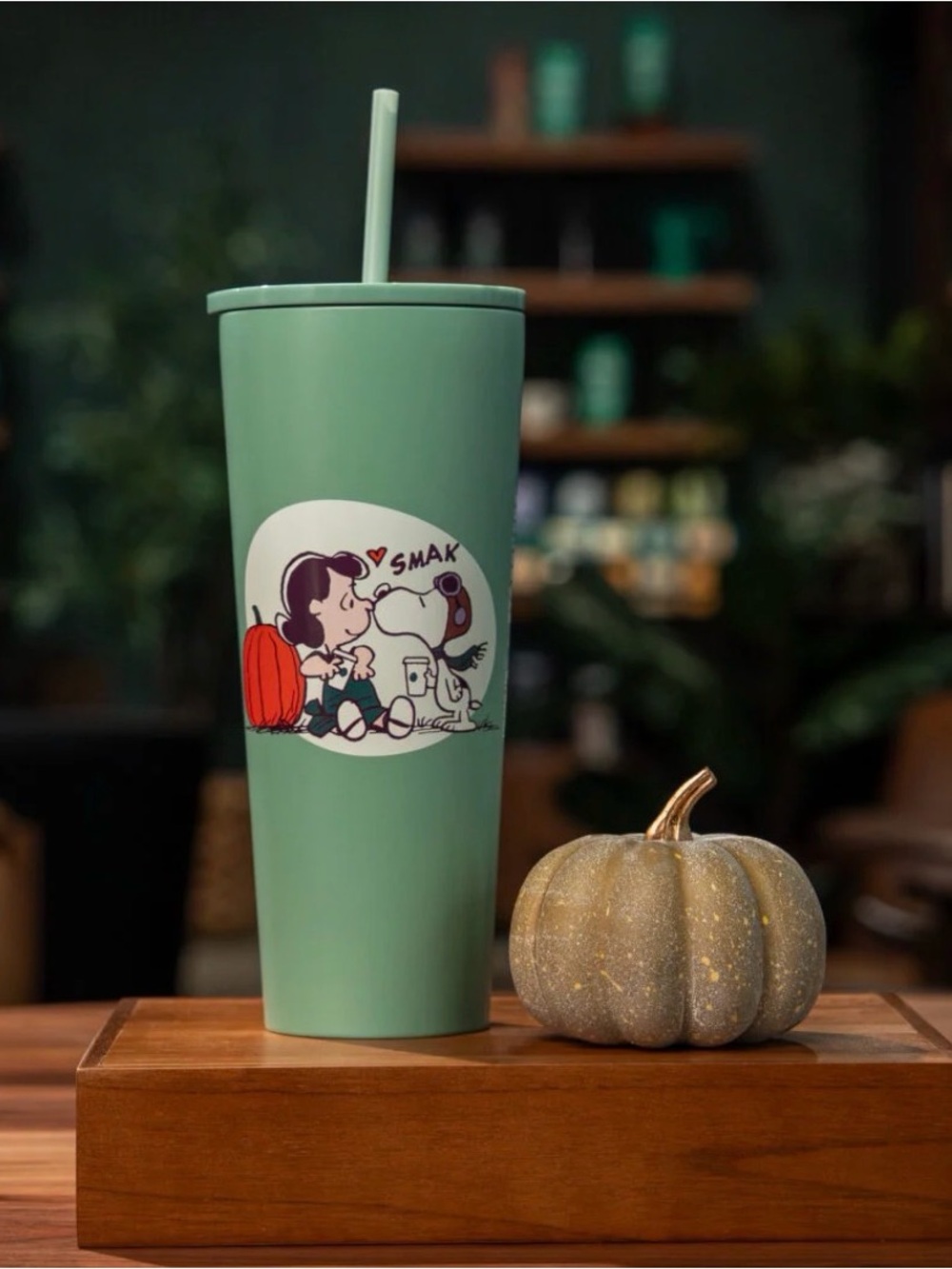 Starbucks x Peanuts Snoopy Lucy 24oz Stainless Tumbler 2026 NWT